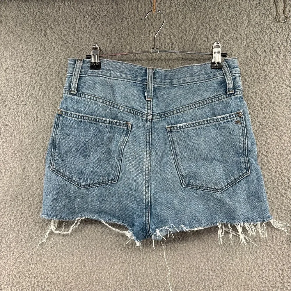 Madewell High-Rise Long Denim Shorts Size 26
